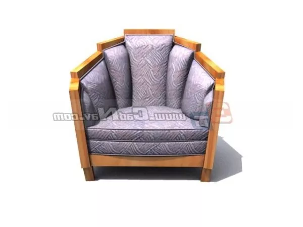 Throne Chair Carved Style 3d model