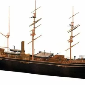 Rrs Discovery Watercraft Research Vessel 3d model