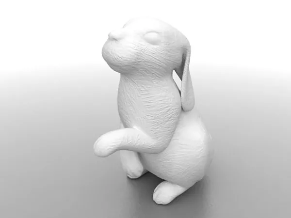 Rabbit Statuary Garden Ornament 3d model Rabbit Statuary Garden Ornament 3d model