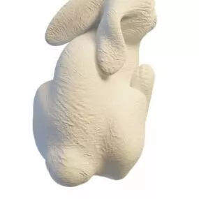Stone Rabbit Garden Statue 3d model
