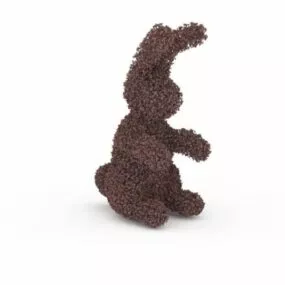 Rabbit Topiary Garden Decoration 3d model