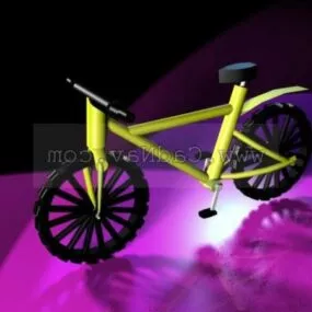 Yellow Fashion Racing Bicycle 3d model