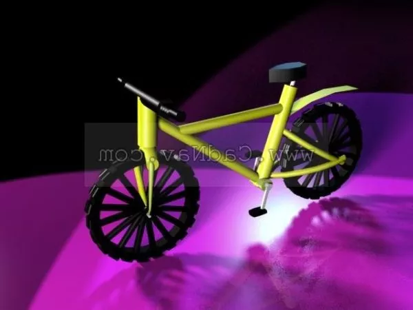 Yellow Fashion Racing Bicycle 3d model Yellow Fashion Racing Bicycle 3d model