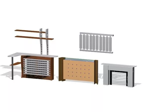 Radiator Covers Collection 3d model Radiator Covers Collection 3d model