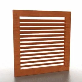 Radiator Wood Cover Panel 3d model