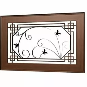 Brass Radiator Cover Screen 3d model