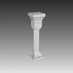 Outdoor Railing Baluster 3d model