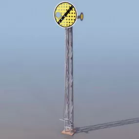 City Street Railway Mechanical Signal 3d model