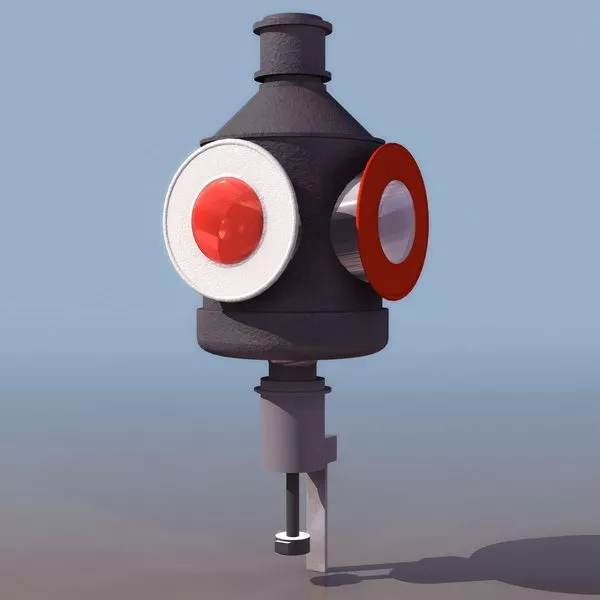 Railway In The Park 3d model