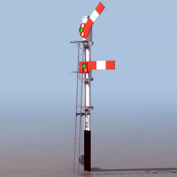 Multiple Stage Traffic Light 3d model