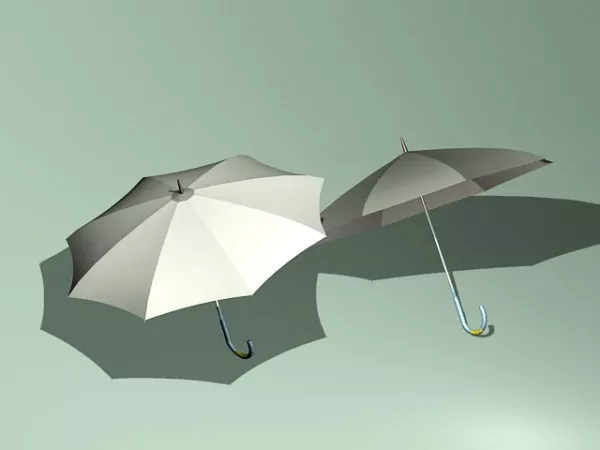Boy Hanging Umbrella 3d model