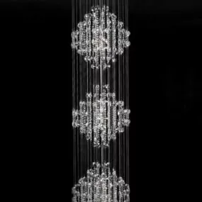 Raindrop Style Home Crystal Chandelier 3d model