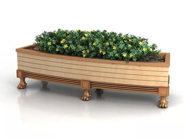 Raised Garden Planter 3d model Raised Garden Planter 3d model