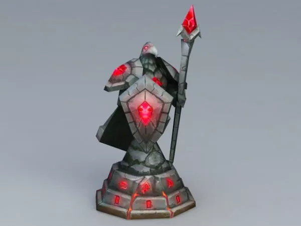 Raven Guard Antique Statue 3d model Raven Guard Antique Statue 3d model