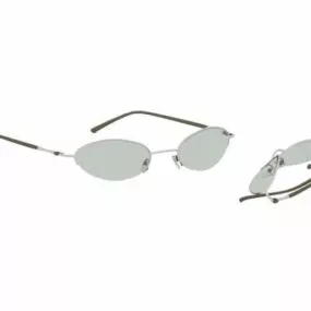 Fashion Ray Ban Oval Sunglasses 3d model