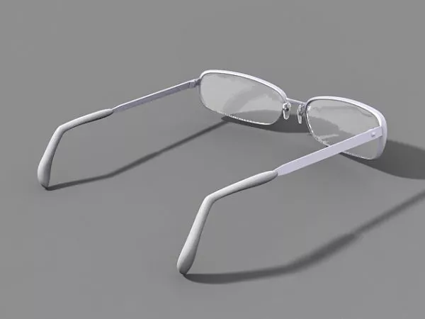Grey Reading Glasses 3d model Grey Reading Glasses 3d model