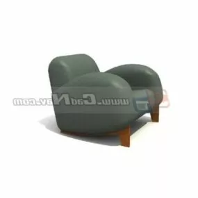 Living Room Recline Sofa 3d model