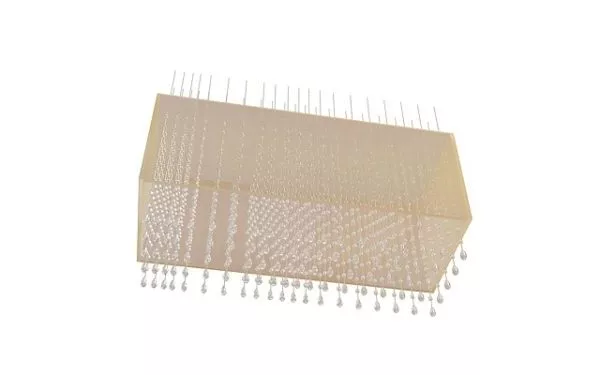 Rectangular Style Crystal Chandelier 3d model Rectangular Style Crystal Chandelier 3d model
