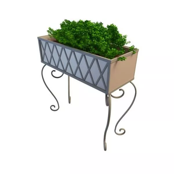 Rectangular Outdoor Plant Stand 3d model Rectangular Outdoor Plant Stand 3d model