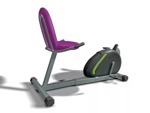 Gym Bench High Back 3d model