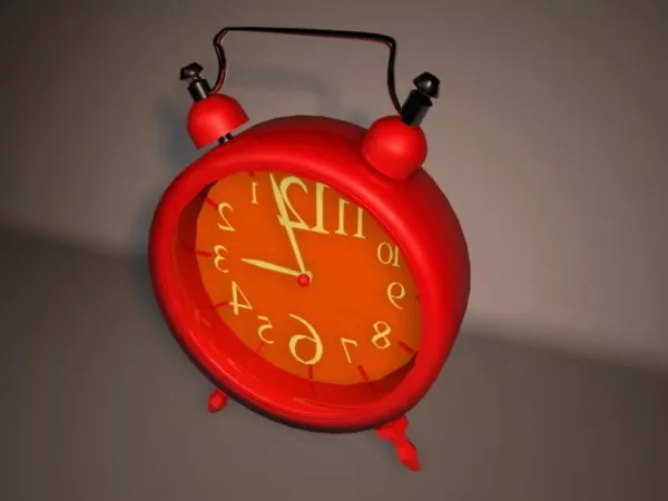 Brass Alarm Clock 3d model