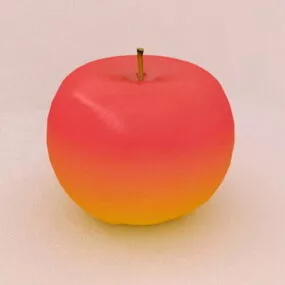 Food Red Apple Fruit 3d model