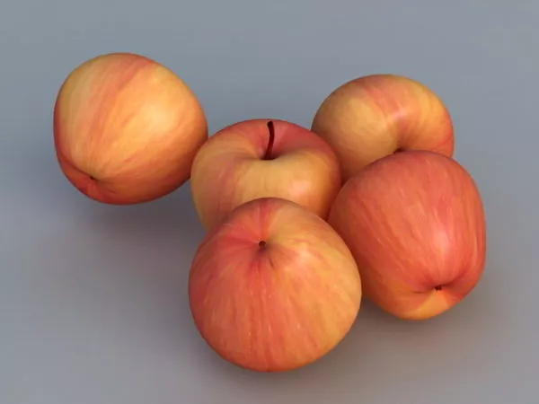 Food Red Apples 3d model Food Red Apples 3d model