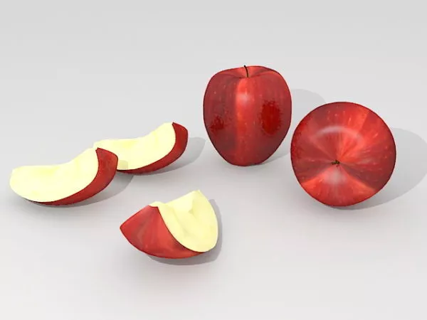 Red Apples 3d model Red Apples 3d model