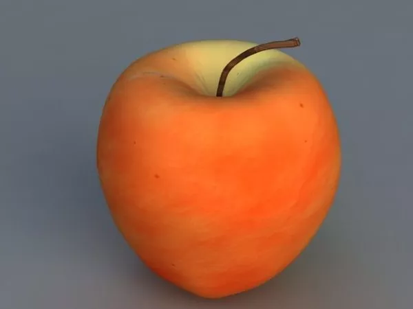 Realistic Red Macintosh Apple 3d model Realistic Red Macintosh Apple 3d model