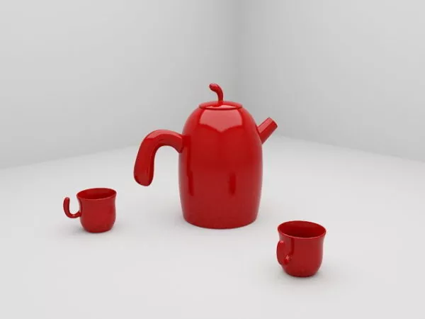 Plastic Cup Stack 3d model
