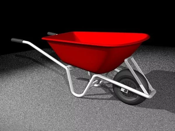 Construction Wheelbarrow 3d model Construction Wheelbarrow 3d model