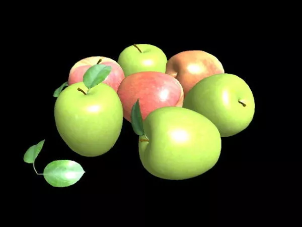 Lemons On Round Tray 3d model