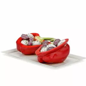 Bell Pepper Snacks Pack 3d model
