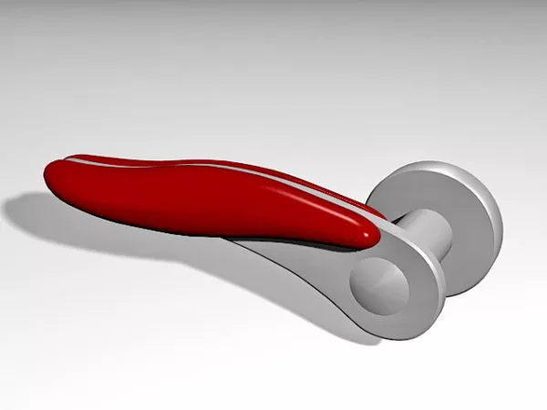 Red Home Door Handle 3d model Red Home Door Handle 3d model