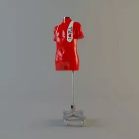 Fashion Mannequin With Stand 3d model