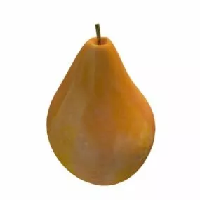 Red Pear Fruit 3d model