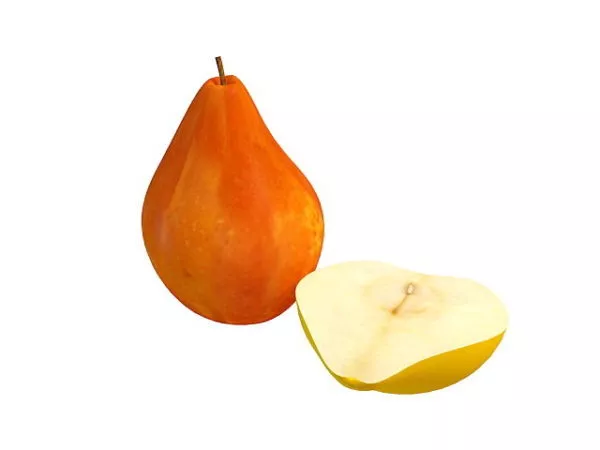 Red Pear Fruit 3d model Red Pear Fruit 3d model