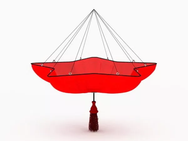 Light Red Pendant Lampshade 3d model Light Red Pendant Lampshade 3d model