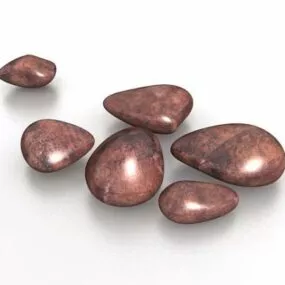 Red Rock Cobble Garden Ornaments 3d model