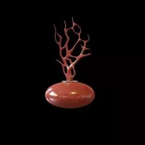 Red Vase Home Decorations 3d model