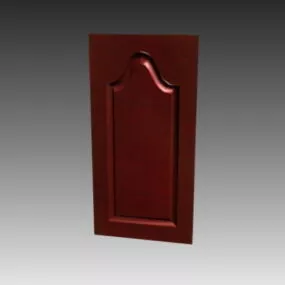 Antique Wooden Kitchen Cabinet Door 3d model