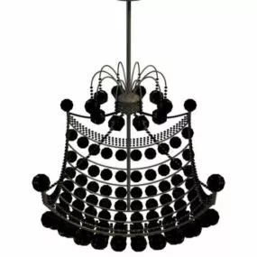 Antique Classic Style Beaded Chandelier 3d model