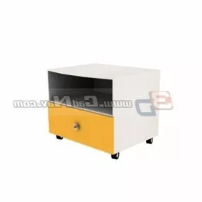 Kids Room Corner Cabinet Furniture 3d model