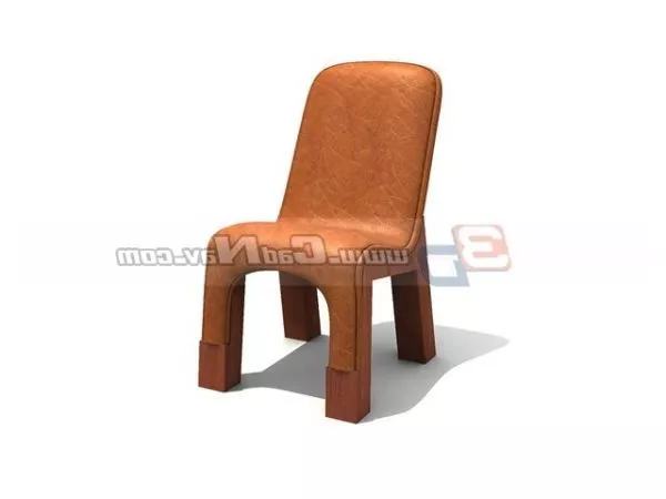 Hotel Dining Leather Chair 3d model Hotel Dining Leather Chair 3d model