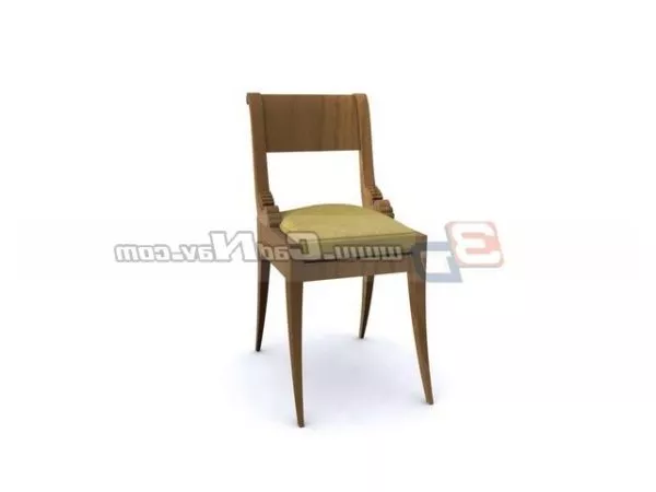 Restaurant Wooden Banquet Chair 3d model Restaurant Wooden Banquet Chair 3d model