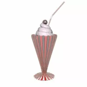 Milkshake Drink 3d model