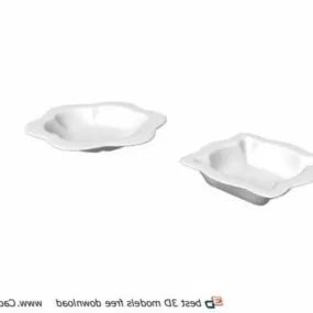 Restaurant Dish Plate 3d model