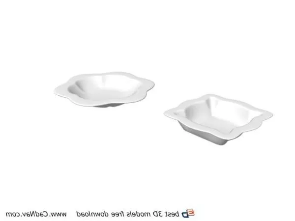 Restaurant Dish Plate 3d model Restaurant Dish Plate 3d model