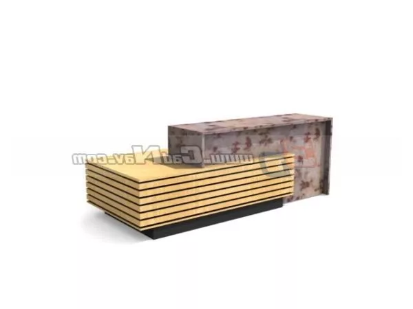 Restaurant Furniture Reception Desk 3d model Restaurant Furniture Reception Desk 3d model