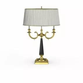 Retro Style Brass Table Lamp 3d model